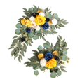 thumbnail image 4 of Abbracc 2 Pieces Artificial Wreath Artificial Floral Swag Simulation Garland Flower Swag B, 4 of 9