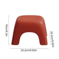 thumbnail image 3 of Red Stool For Toilet Low Stepping Stool With Nonslip Base Red #9m9I7, 3 of 6