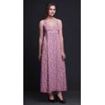 thumbnail image 4 of Bimba Robe Longue Chic à Imprimé Floral pour Femme, Style Bohème, Maxi d'Été, Tenue de Plage - Moyen, 4 of 6