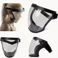 thumbnail image 2 of Full-Face Transparent Protection Mask with Adjustable Buckle - Reusable and Heat-Resistant Facial Shield for Safety in Work, Out, 2 of 6