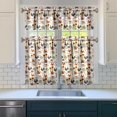 thumbnail image 2 of 3 Piece Chicken Kitchen Curtains and Valances Set for Windows Rooster Kitchen Window Curtains Over Sink Decor 27.5x36 in, 2 of 6