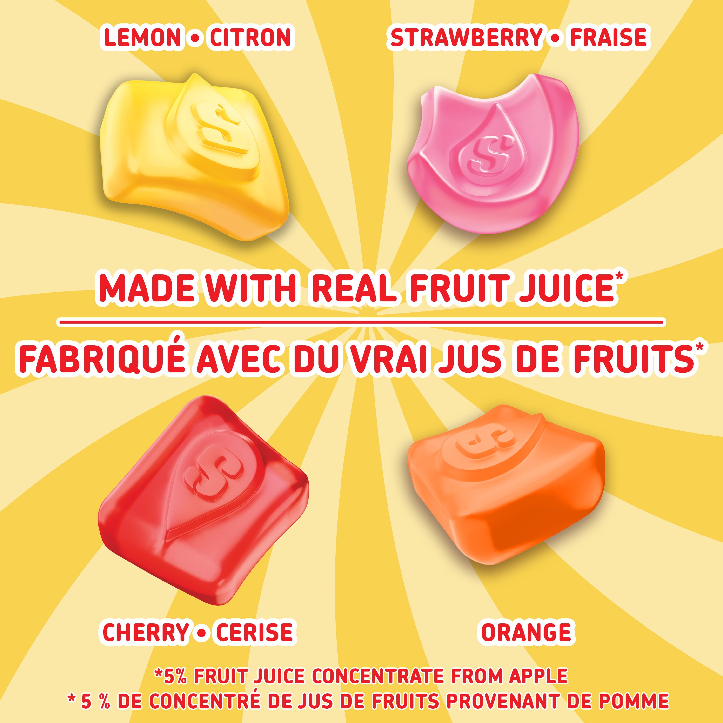 STARBURST, Originaux, bonbons gélifiés, 142g