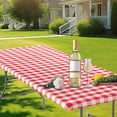 thumbnail image 1 of PVC Convenient Outdoor Courtyard Table Cover Picnic Tablecloth Printed Elastic Table Cover, 1 of 1