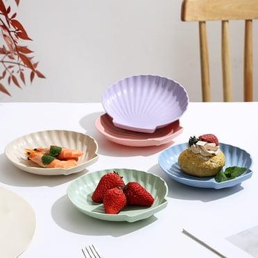 10-Piece Plastic Cutlery Set with 6.29" Food Tray | Multicolor Snack Bowls for Restaurants & Dining Halls | 16.5x11.5x6.5cm Stackable Dishes