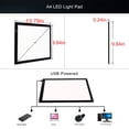thumbnail image 4 of WSBDENLK Cyber Monday Portable A4 Tracing LED Copy Board Light Box Slim Light Pad USB Power Copy Drawing Board Tracing Light Board for Artists Designing Animation Sketching Toys for Child Fall Saving, 4 of 6