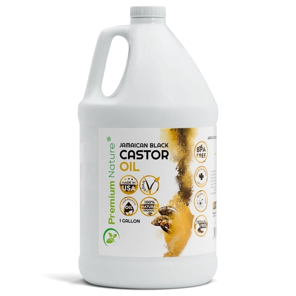 Jamaican Black Castor Oil Natural Cold Pressed Castor Oil Organic Pure Black Jamaican Castor Oil 3.7 litre