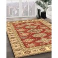 thumbnail image 2 of Ahgly Company Tapis d'Intérieur Carrés Abstraits Rouges Abstraits pour Aire, 5 Pieds Carré, 2 of 6