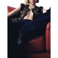 thumbnail image 3 of Diconna Gilet pour Femmes, Sans Manches à devant Ouvert avec Broderie de Fleurs et Paillettes, Gilet d'Extérieur pour la Rue Cual, 3 of 9
