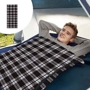 Camping Sleeping Bag, EDHITNR Lightweight Warm Weather Outdoor Sleeping Bag, Polyester Ripstop Adult Size 75x180cm with Storage Bag Reverse Zipper