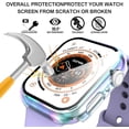 thumbnail image 4 of KOMI 2-Pack for Apple Watch Series 9/8/7/6/5/4/Series SE/SE 2 45mm All-around Screen Protector Case, Tempered Glass Screen Protector Case Ultra-thin for iWatch 45mm Protection Cover - Color Clear, 4 of 5