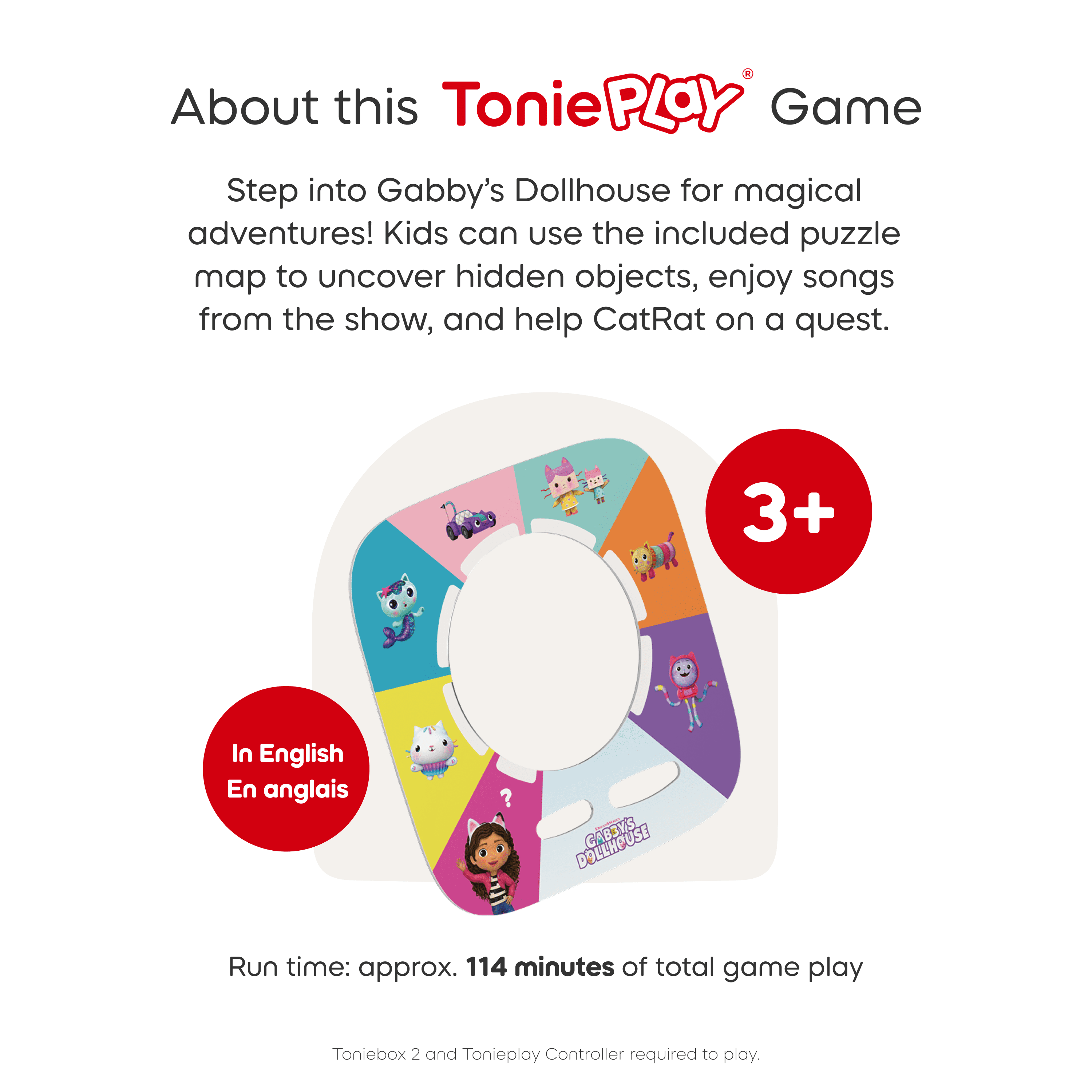 tonies Tonieplay: Gabby et la Maison magique La super chasse au trésor aux chats de Gabby (Anglais)