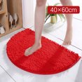 thumbnail image 2 of TIELUTT Half Round Bathroom Rug Won't Bathroom Mat Soft and Comfortable Furry Durable Thickened Project 62 Blanket Rugs for Bed Room Kid Room Rug Knit Blanket Knitted Throw Blankets for Couch, 2 of 8