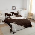 thumbnail image 3 of Cow Print Queen Comforter Set,Highland Cow Bedding Set,3D Cattle Animals Down Comforter,Cut Cow Hair Bed Set, 3 of 7