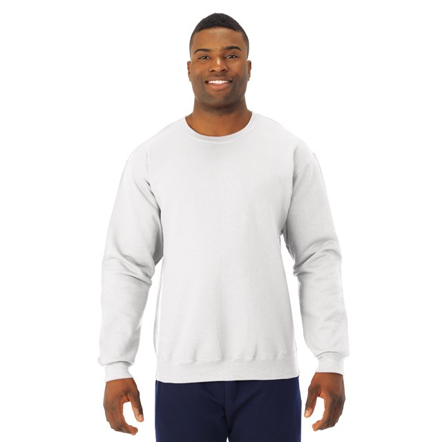 Jerzees Adult NuBlend Crew Neck Sweatshirt, XL, White
