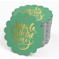 thumbnail image 4 of Inkdotpot Jingle All The Way Christmas Bottle Tag Real Gold Foil Favor Hang Tags Pack Of 50, 4 of 6