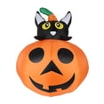 thumbnail image 1 of Halloween Inflatable Desktop Ornament LED Lighted Pumpkin Cat Face Decoration for Parties and Home Yard Celebrations, 1 of 7
