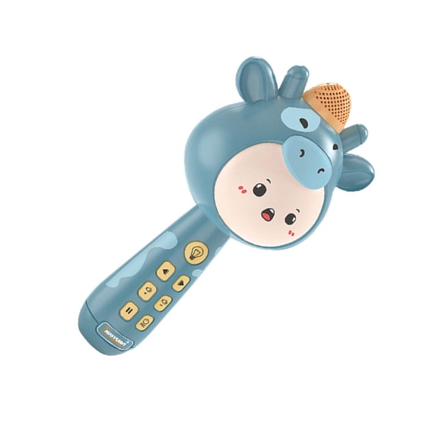 Bluetooth Speaker Handheld Microphone for Kids Girls blue
