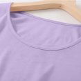 thumbnail image 4 of Yuyuzo Chemises de Nuit pour Femmes à Manches Courtes, Robes de Détente et de Sommeil, Amples, Basiques, Unies, Col Ras du Cou, T-Shirts Confortables, Nuisette, 4 of 6