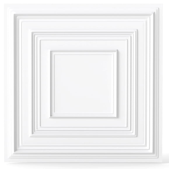 Costway Drop Ceiling Tiles 2 ft x 2ft with 3DmPatterns, 12-Pack Tiles Up to 48 Sq.ft.