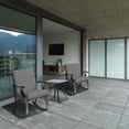 thumbnail image 4 of Four Seasons Courtyard Gramercy Steel 3 Piece Rocking Bistro Set, Gray, 4 of 8