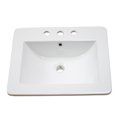 thumbnail image 2 of American Imaginations 21-in. W 3H8-in. Ceramic Top Set In White Color - Drain Incl. AI-33087, 2 of 9