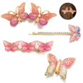 thumbnail image 3 of Pince à Cheveux pour Filles Papillon - 4 Pcs Barrette Cheveux Bobby épingle Alligator épingle à Cheveux, 3 of 10