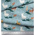 thumbnail image 3 of Soimoi Rayon Fabric Rabbit,Sheep & Deer Kids Fabric Prints by Yard 42 Inch Wide, 3 of 3