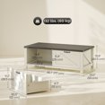thumbnail image 2 of HOMCOM Farmhouse Coffee Table with Drawer, Open Storage Shelf for Living Room, Dining Room, Office, Distressed White, 2 of 7