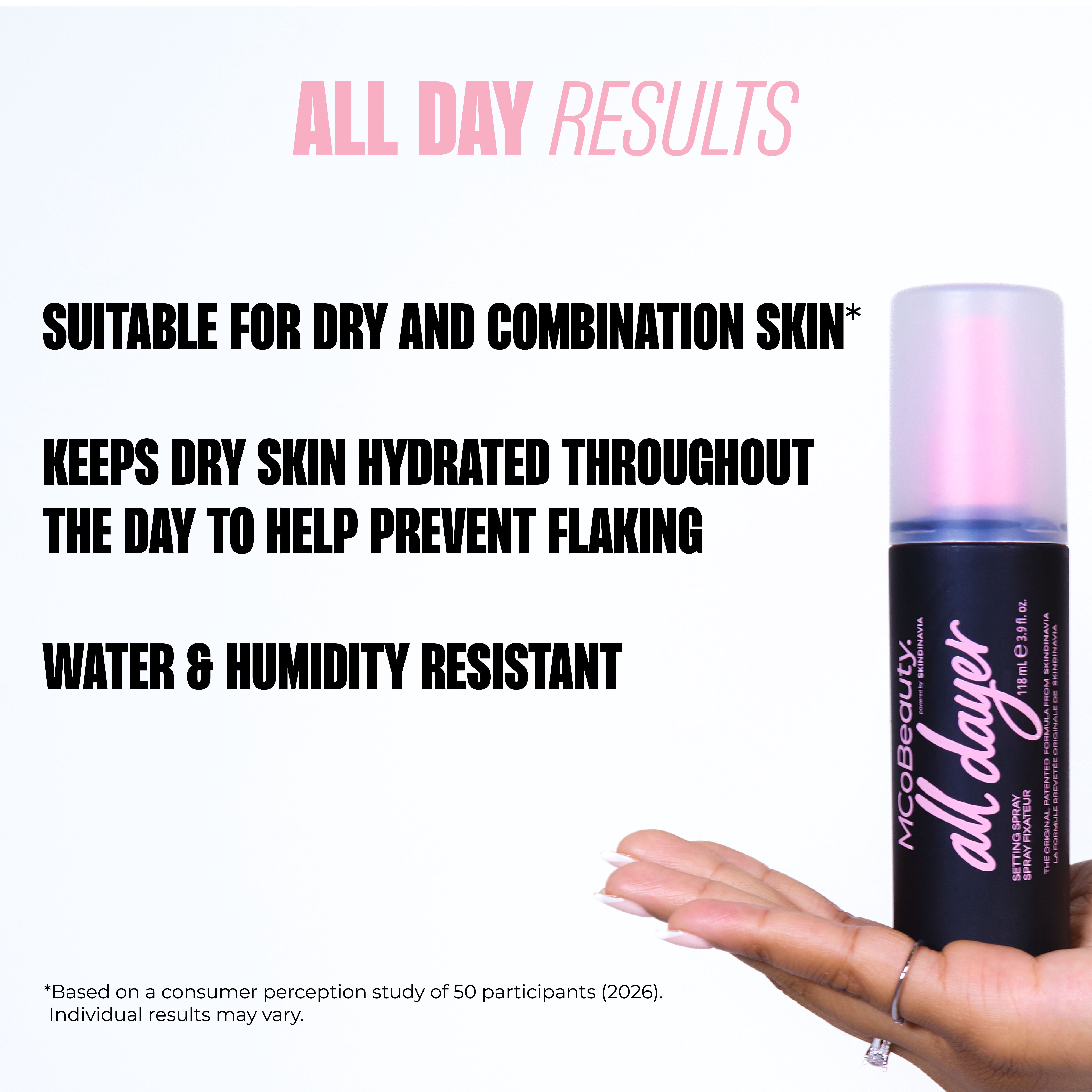 MCoBeauty All Dayer Long Lasting Makeup Setting Spray - 118ml