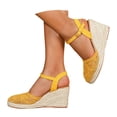 thumbnail image 1 of Summer Comfortable Casual Solid Color Closed Toe Sandals Breathable Mesh 8.5cm Heel Four Season Wear All Day Comfort Stable Support for Beach Daily Outdoor Walking, 1 of 7