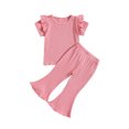 thumbnail image 1 of Birdeem Chemises pour Filles Mode Filles Manches Courtes Décontractées Col Rond Boutons Ensembles de Shorts Unis, 1 of 12