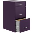 thumbnail image 4 of Hirsh Soho Organizer Space Solutions - Classeur Vertical - 3 Tiroirs - Métal - Violet Minuit, 4 of 9