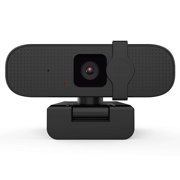 TFixol 4K HD USB Webcam with Built-in Microphone, Fixed Focus, 360° Adjustable, Plug & Play for Video Calls, Online Classes, and Live Streaming, Black