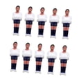 thumbnail image 4 of Lipstore 10 Pieces Foosball Men Set Soccer Table Mini Doll Table Football Men White Dark Blue, 4 of 8