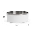 thumbnail image 3 of One Paw, Large Double Stainless Steel Dog Bowl, 2.1L (71 oz), 3 of 12