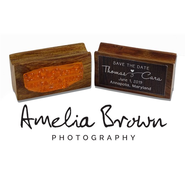 Printtoo Personalized Custom Rubber Stamp Custom Wood Mounted Signature Stamper-2.2 x 0.86 Inches