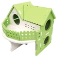 thumbnail image 1 of fastboy Ample Space Exquisite Craft Hamster Villa House For Small Pets Durability Villa House Small Pet Green, 1 of 6