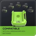 thumbnail image 4 of Greenworks PRO 80V Lithium Ion Single Port Rapid Battery Charger, 4 of 6