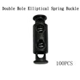 thumbnail image 1 of Hangs 2 Small Hardware Elastic Buckle Cord End with Double Hole Adjustment for Drawstrings and Decorative Hangs 100PCS, 1 of 3