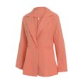 thumbnail image 3 of Women Casual Shacket Lapel Blazer Jacket Work Open Front Blazer Jacket Solid Color Business Suit with Pockets, 3 of 8