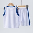 thumbnail image 3 of Ensemble d'Été pour Enfants : Camisole de Basketball et Shorts - Séchage Rapide, Sans Manches, Bretelles Ajustables, 3 of 5