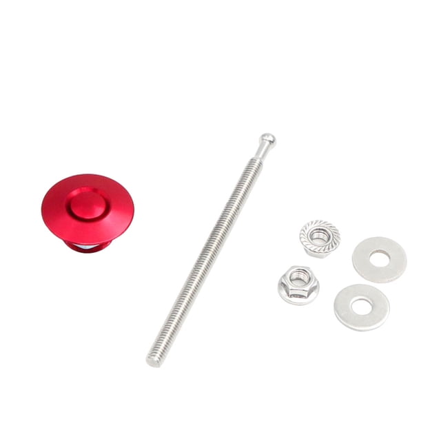 Transemion Car Modification Lightweight And Stylish Hood Lock Multiple Options Available red DP17-32 1Set