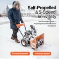thumbnail image 2 of SuperHandy 21-inch Gas Powered Snow Thrower Blower, 36 ft Throwing Distance, 2 of 7
