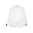 thumbnail image 4 of RUNQHUI Garçon Blazer Formel à Manches Longues, Revers Cranté, Veste de Complet à Simple Boutonnage pour Enfants, Blanc 4, 4 of 6