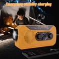 thumbnail image 3 of Hand Crank Radio With 2000 mAh Emergency Power Bank, AM/FM/NOAA Weather Band, Built-in Flashlight, Alarm, and USB Charging, 3 of 8