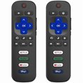 thumbnail image 1 of xixishop (Pack of 2) Replacement for Roku TV Remote Control, Compatible with TCL Roku/Hisense Roku/Onn Roku/Roku Built-in Smart TVs. (Not Compatible with Roku Sticks or Box). 1 Year Warranty., 1 of 1