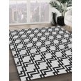 thumbnail image 3 of Ahgly Company Tapis d'Intérieur Lavable à la Machine, Carré, Transitionnel, Noir, Tapis de Zone, 7 Pieds Carré, 3 of 7