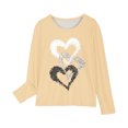 thumbnail image 4 of RXIRUCGD Chemises à Manches Longues pour Filles, Col Rond Mignon, Blouses Décontractées Élégantes (Beige, Taille : 4 Ans), 4 of 5