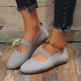 thumbnail image 2 of B91xZ Chaussures à Enfiler pour Femmes Chaussures Bateau de Marche Confortables à Enfiler, Gris 8.5, 2 of 5