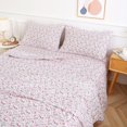 thumbnail image 1 of King Size Bed Sheets Piece Floral Pattern Sheets King Deep Pocket Sheet Grey Lotus, 1 of 7